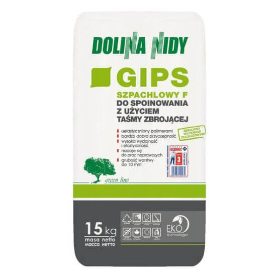 Gips Szpachlowy F 15Kg Dolina Nidy