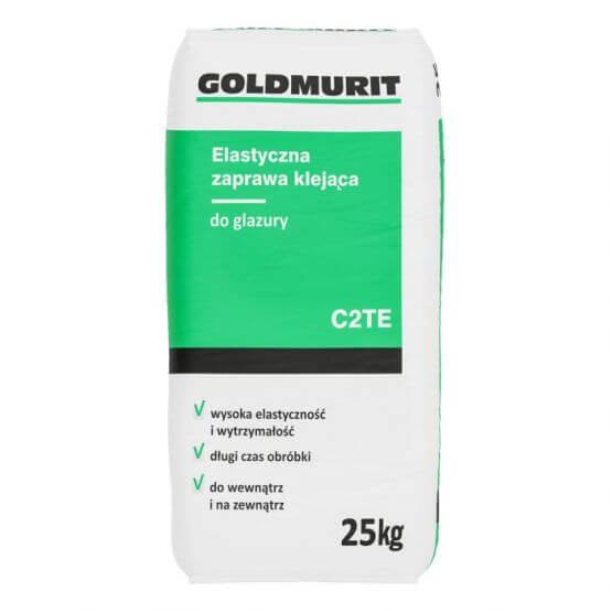 Elastyczna Zaprawa Klejąca Do Glazury C2TE 25kg Goldmurit