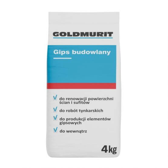 Gips Budowlany 4kg Goldmurit