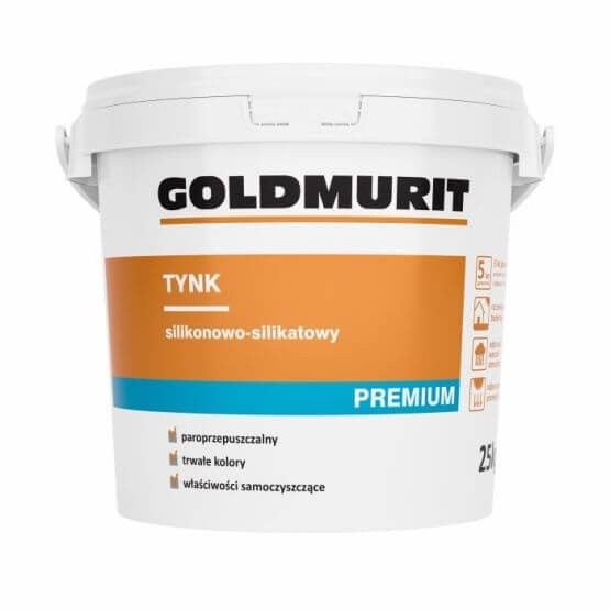 Tynk Silikatowo-Silikonowy Baranek 1,5mm Baza 1 25kg Goldmurit