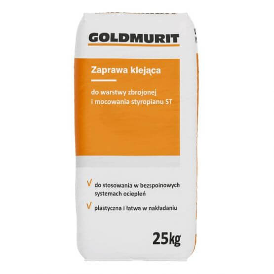 Zaprawa Klejąca Do Warstwy Zbrojonej i Mocowania Styropianu ST 25kg Goldmurit