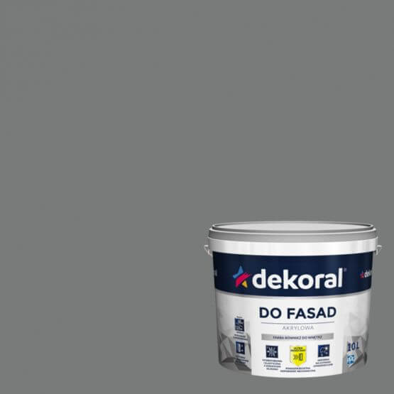 Farba Akrylowa Do Fasad Polinit Grafit 1L Dekoral