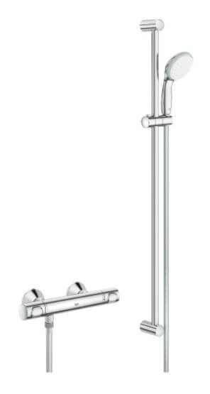 Bateria Prysznicowa Z Termostatem Dn 15 Z Zestawem Prysznicowym Precision Flow FastFixation Chrom 34842000 Grohe