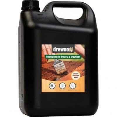 Impregnat Do Drewna Z Woskiem Zielony 5l Drewnostyl