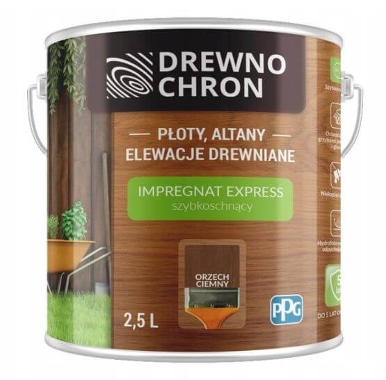 Impregnat Express Orzech Ciemny 2,5L Drewnochron
