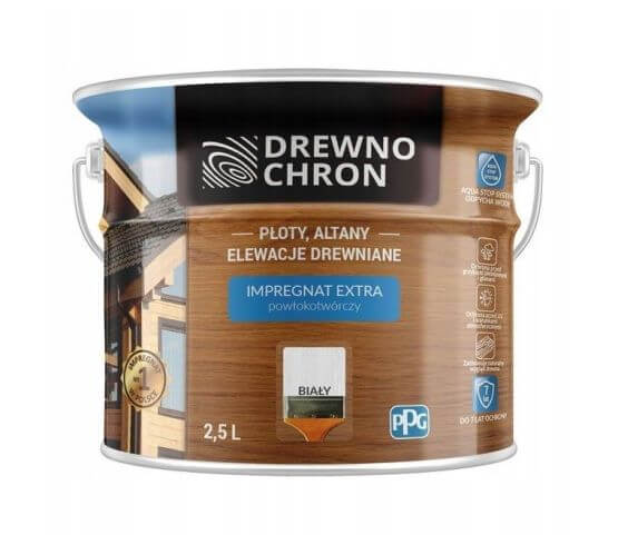 Impregnat Extra Powłokotwórczy Biały 2,5L Drewnochron