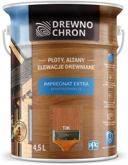 Impregnat Extra Powłokotwórczy Tik 4,5L Drewnochron