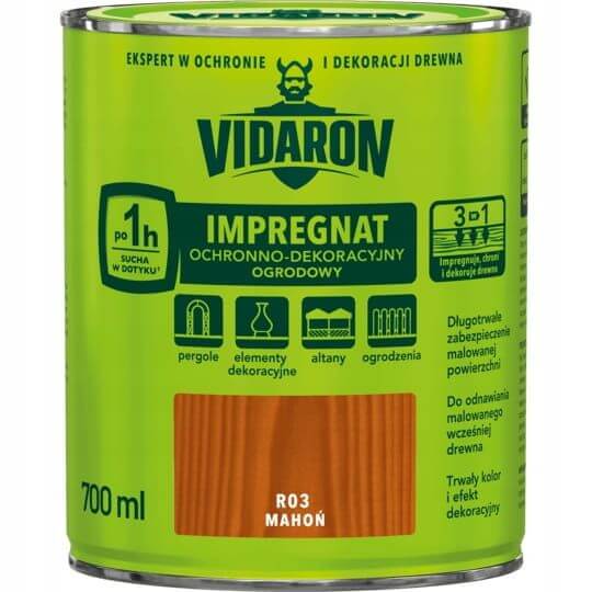 Impregnat Ochronno Dekoracyjny Ogrodowy Mahoń R03 700 ml Vidaron