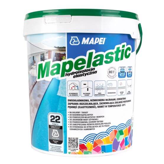 Izolacja Przeciwwodna A+B Mapelastic 16 kg Mapei