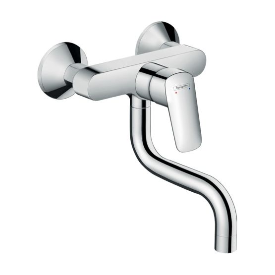 Jednouchwytowa Bateria Kuchenna Ścienna Z Dolną Wylewką Logis Chrom 71836000 Hansgrohe
