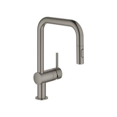 Jednouchwytowa Bateria Zlewozmywakowa Minta Brushed Hard Graphite 32322AL2 Grohe