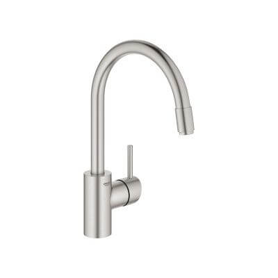 Jednouchwytowa Bateria Zlewozmywakowa Concetto Stal Nierdzewna 32663DC3 Grohe