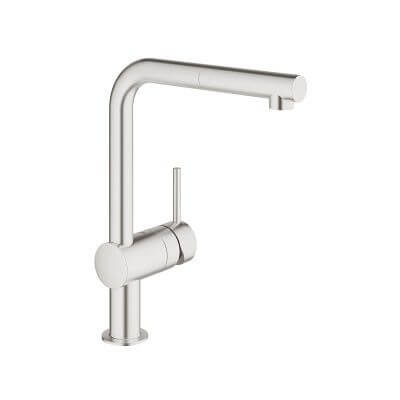Jednouchwytowa Bateria Zlewozmywakowa Minta Stal Nierdzewna 32168DC0 Grohe