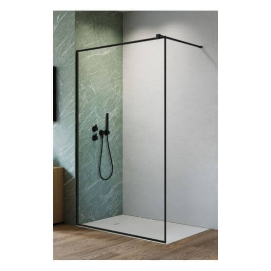 Kabina Nes Walk-In II 100 Czarna Frame 10013100-54-56 Radaway