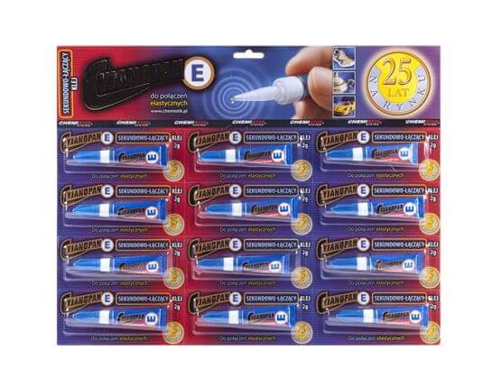 Klej błyskawiczny Cyjanopan E 12 Szt.