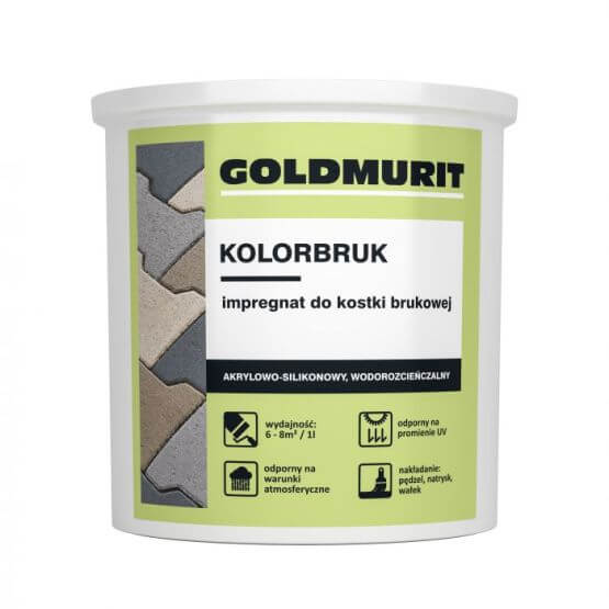 Impregnat Kolorbruk Do Kostki Brukowej Szara Żółta 1l Goldmurit