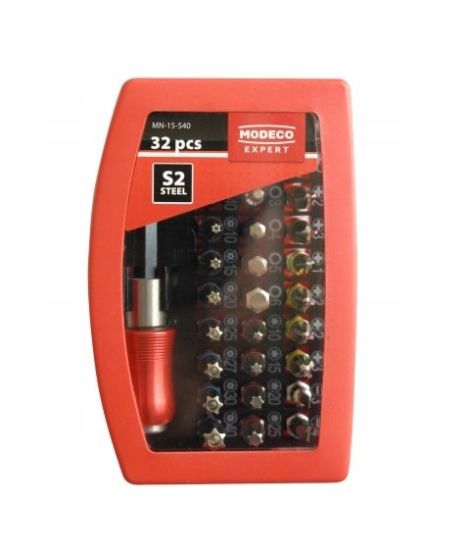 Komplet Grotów/Bitów, 32 szt., 25mm Adapter Modeco