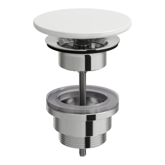 Korek Niezamykany Z Ceramiczną Osłoną Odpływu Wykonaną Z Saphirkeramik Biały H8981880000001 Laufen