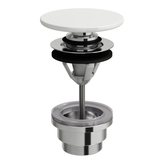 Korek Typu Klik-Klak Z Ceramiczną Osłoną Odpływu Wykonaną Z Saphirkeramik Biały H8981920000001 Laufen