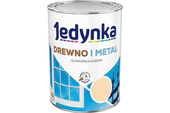 Farba Drewno I Metal Kość Słoniowa 0,9L Jedynka-Tikkurila