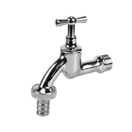Kran Czerpalny Chrom 1/2 z Zaworem Grzybkowym Tycner