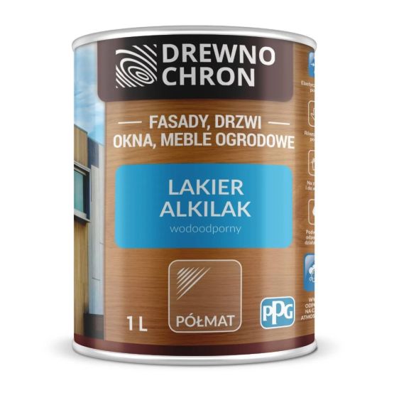 Lakier Ftalowy Alkilak Półmat 1L Drewnochron