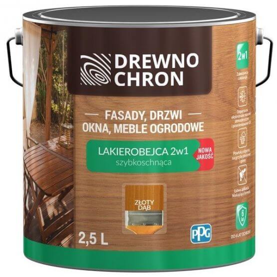 Lakierobejca 2 w 1 Dąb Złoty 2,5L Drewnochron