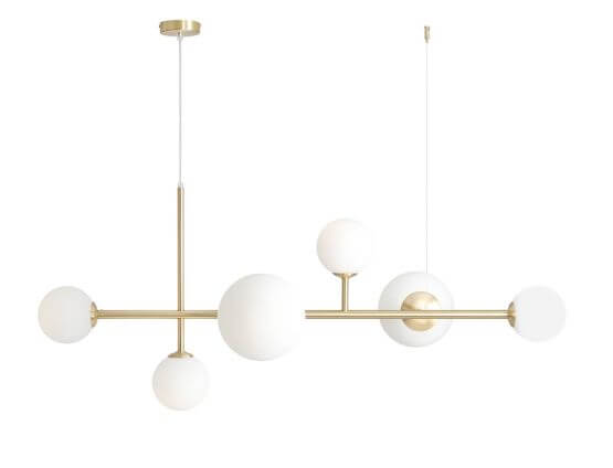 Lampa Wisząca Dione 6 Brass 1092K40 Aldex