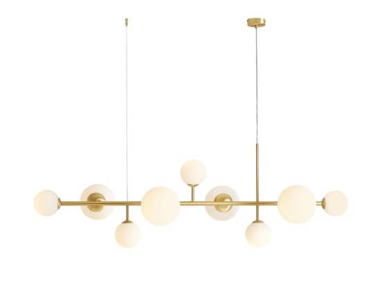 Lampa Wisząca Dione 9 Brass 1092N40 Aldex