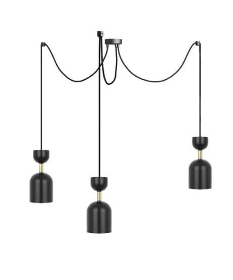Lampa Wisząca Supuru 3 Czarny SUM332P2 Ummo