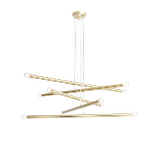Lampa Wisząca Tubo 10 Brass 1072M40 Aldex
