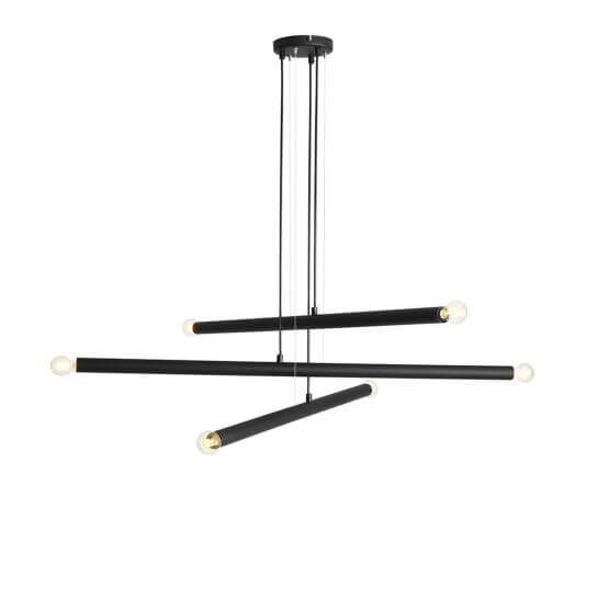 Lampa Wisząca Tubo 6 Black 1072K1 Aldex