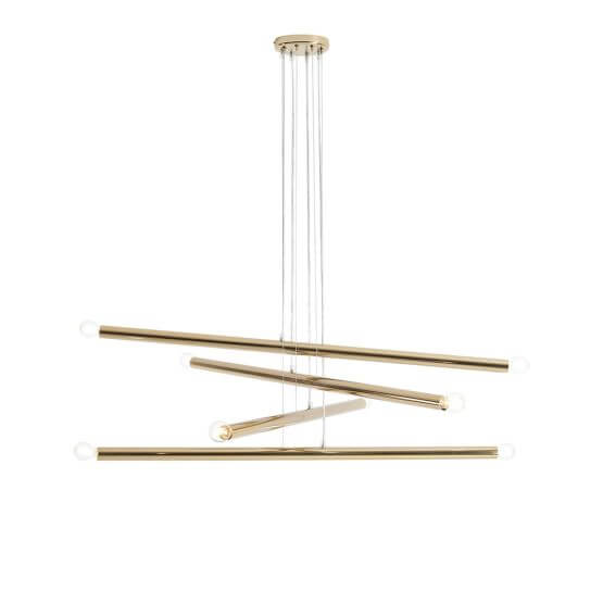 Lampa Wisząca Tubo 8 Gold 1072P30 Aldex