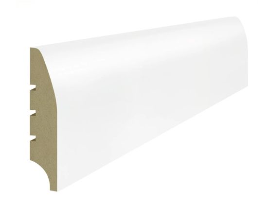 Listwa Przypodłogowa Soft 80 Plus Biały RAL9003 244x8 Lagrus