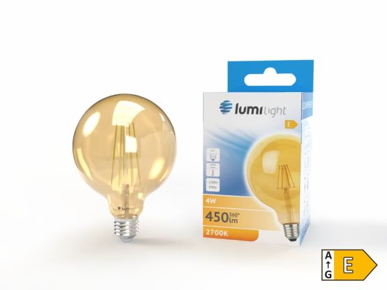 Żarówka LED FLM G95 E27 4W Ciepła LL9113 Lumilight