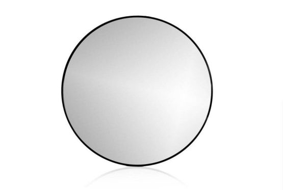 Lustro Okrągłe Leo 80 LED Neutralny Rama Czarny Mat Emporia