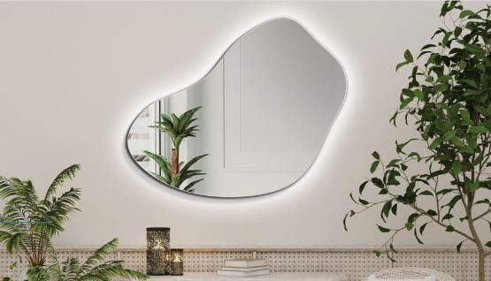 Lustro Simple Grano Led 80x65,7 Ruke