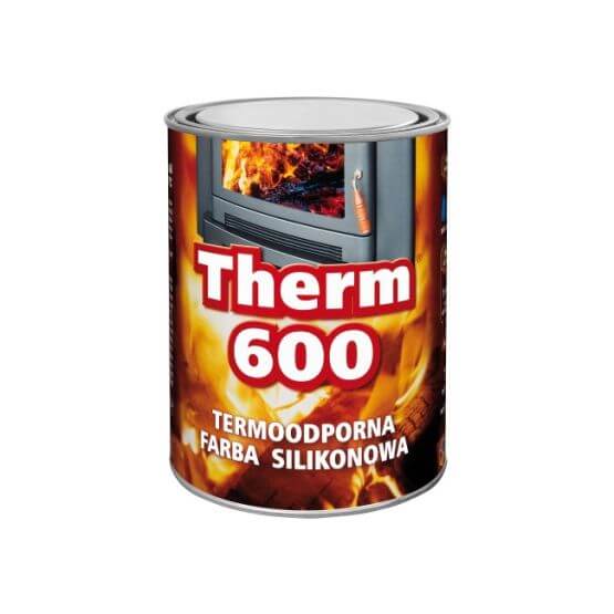 Farba Żaroodporna Therm 600 Czarny 0,7L Malexim
