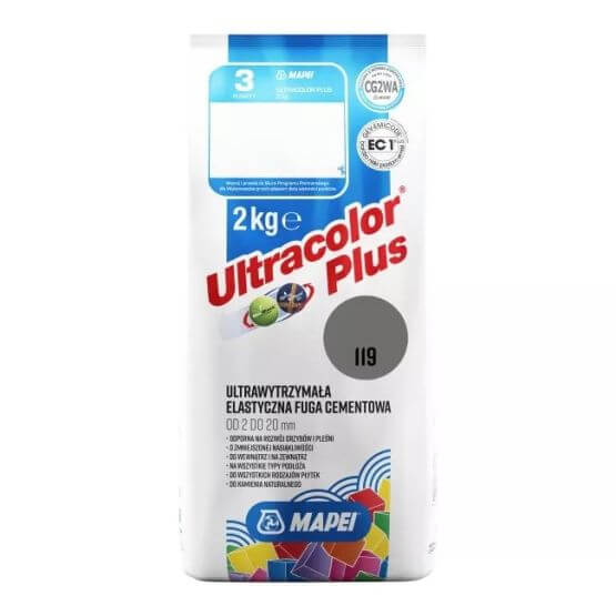 Fuga Elastyczna Ultracolor Plus 119 Londyński Szary 2 kg Mapei