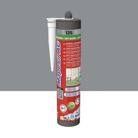 Silikon Mapesil AC Zamkowy Szary 125 310 ml Mapei