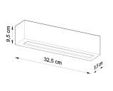 Kinkiet Ceramiczny Vega SL.0006 Sollux