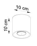 Plafon Orbis 1 Szary SL.0018 Sollux
