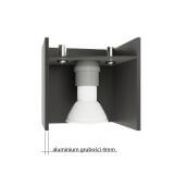Plafon QUAD 1 Czarny SL.0022 Sollux