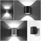 Kinkiet Orbis 1 Czarny SL.0048 Sollux