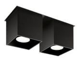 Plafon Quad 2 Czarny SL.0063 Sollux