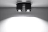 Plafon Quad 2 Czarny SL.0063 Sollux