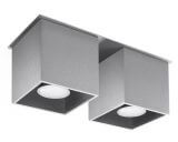 Plafon Quad 2 Szary SL.0064 Sollux