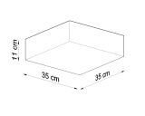 Plafon Horus 35 Biały SL.0138 Sollux
