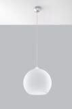 Lampa Wisząca Ball Biała SL.0256 Sollux
