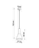 Lampa Wisząca Empoli Szary SL.0280 Sollux